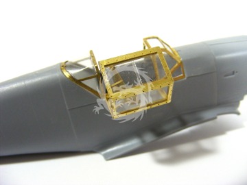 Elementy fototrawione osłona kabiny BF 109 F (Zvezda), Microdesign, MD048212, skala 1/48