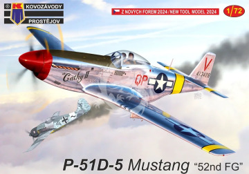 P-51D-5 Mustang “52nd FG” Kovozavody prostejov KPM0441 skala 1/72