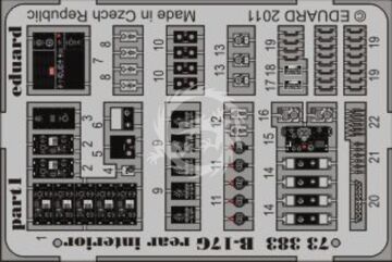 B-17G rear interior for Revell 	Eduard Accessories 73383 skala 1/72