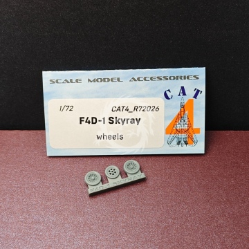 F4D - 1 Skyray - wheels Cat4 R72026 skala 1/72
