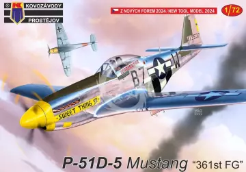 P-51D-5 Mustang “361st FG” Kovozavody Prostejov KPM0442 skala 1/72