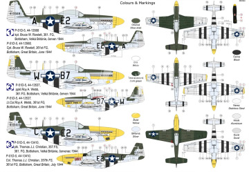 P-51D-5 Mustang “361st FG” Kovozavody Prostejov KPM0442 skala 1/72