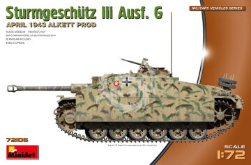 StuG III Ausf. G April 1943 Alkett Prod. MiniArt 72106 skala 1/72