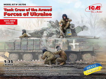 PRZEDSPRZEDAŻ - Tank Crew of the Armed Forces of Ukraine (100% new molds) ICM 35756 skala 1/35