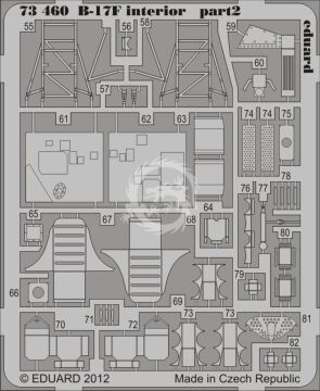 B-17F interior S.A. for Revell Eduard Accessories 73460 skala 1/72