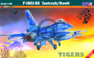 PROMOCJA - NA ZMÓWIENIE F-16C BLOCK 52 + JASTRZAB HAWK Mistercraft G-116 skala 1/48