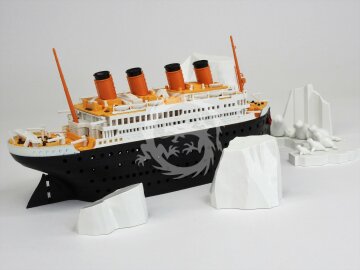 Model plastikowy TITANIC & AIRSHIP, SUYATA SL001, bez skali