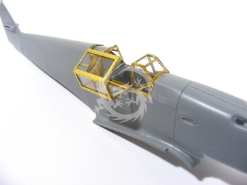 Elementy fototrawione osłona kabiny BF 109 F (Zvezda), Microdesign, MD048212, skala 1/48