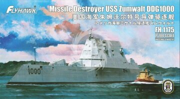 Niszczyciel rakietowy USS Zumwalt DDG-1000 FlyHawk Model FH1175 skala 1/700