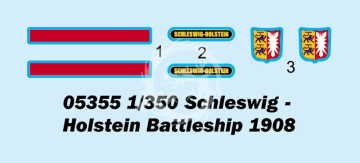 Schleswig – Holstein Battleship 1908 Trumpeter 05355 skala 1/350