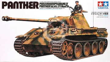 Panther Panzerkampfwagen V Panther (Sd.kfz. 171) Ausf. A - Tamiya 35065 skala 1/35