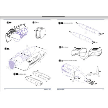 Victory 357 Hawk Ekranoplan Secret Project Trodega 357 AMP 72010 skala 1/72