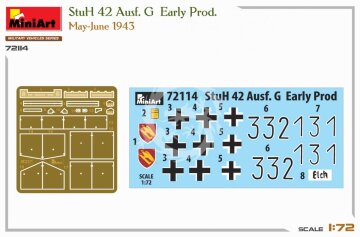 StuH 42 Ausf. G Early Prod. May-June 1943 MiniArt 72114 skala 1/72