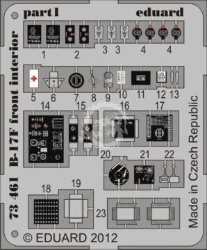 B-17F front interior for Revell Eduard Accessories 73461 skala 1/72