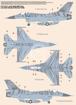 PROMOCJA - NA ZMÓWIENIE F-16C BLOCK 52 + JASTRZAB HAWK Mistercraft G-116 skala 1/48