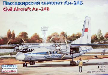 Antonov An-24B LOT/Aeroflot Eastern Express EE14461 w 1/144