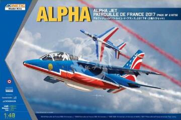 Alpha Jet Patrouille de France 2017 (zestaw 2 samolotów) Kinetic K48064 skala 1/48