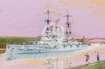 Schleswig – Holstein Battleship 1908 Trumpeter 05355 skala 1/350