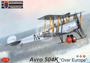 Avro 504K (Over Europe) including Belgian AF Kovozavody Prostejov  KPM0462 skala 1/72