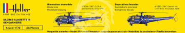 PROMOCJA - NA ZAMÓWIENIE  - SA 316 Alouette III Gendarmerie Heller 80286 skala 1/72