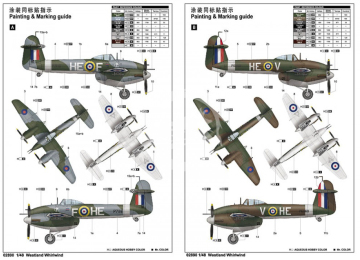 Westland Whirlwind Trumpeter 02890 skala 1/48