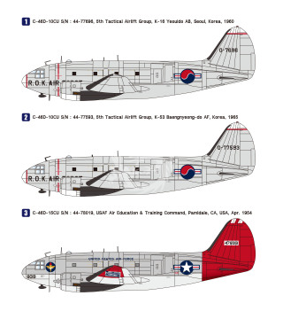 C-46D Commando Twin Engine Cargo Aircraft - Wolfpack WP14003 skala 1/144