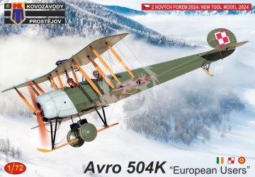 Avro 504K (European Users) Kovozavody Prostejov KPM0465 skala 1/72