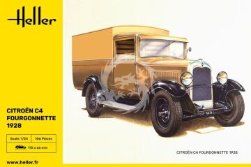 PROMOCJA  NA ZAMÓWIENIE -Citroen C4 Fourgonnette 1928 Heller 80703 skala 1/24