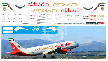 Airbus A320 AirBerlin Etihad D-ABDU 1/144 Pas-Decals