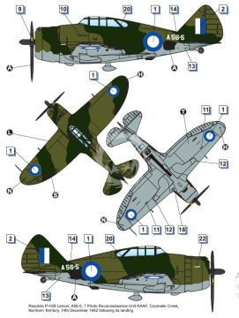 PREORDER-Republic P-43 Lancer (Reconnaissance) Dora Wings DW72029 skala 1/72