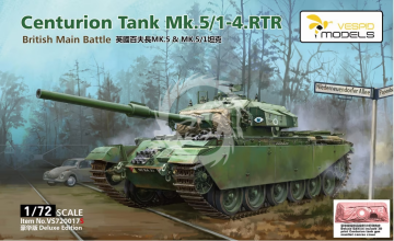 Centurion Mk.5/1 - 4. RTR British Main Battle Tank / Deluxe Edition Vespid Models VS720017S skala 1/72