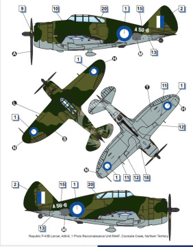 PREORDER-Republic P-43 Lancer (Reconnaissance) Dora Wings DW72029 skala 1/72