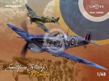 PROMOCJA / NA ZAMÓWIENIE - SPITFIRE STORY MALTA DUAL COMBO Limited edition Eduard 11172 skala 1/48