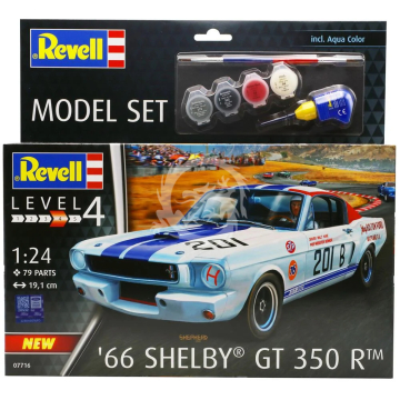 1966 Shelby GT 350 + farby i klej - R Revell 67716 skala 1/24