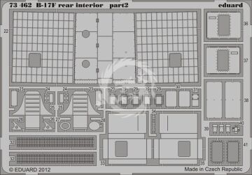 B-17F rear interior for Revell Eduard Accessories 73462 skala 1/72