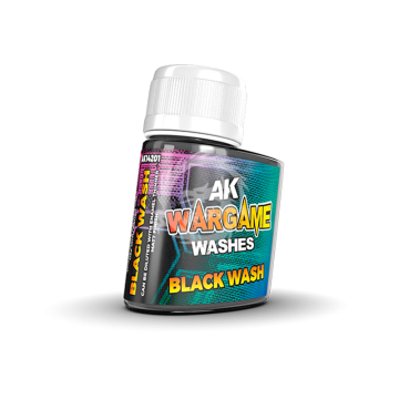 Wash Black czarny - AK Interactive 14201 do weatheringu - 35 ml