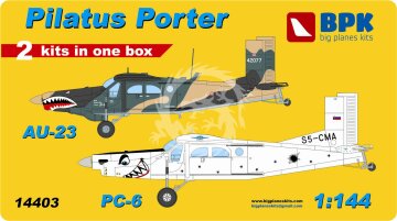 Pilatus Porter 2w1 AU-23 i PC-6 BPK big planes kits 14403 1/144