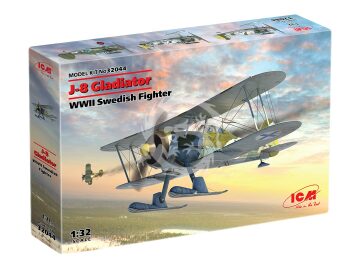 J-8 Gladiator, WWII Swedish Fighter ICM 32044 skala 1/32