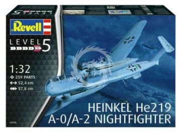 Heinkel He 219 A-0/A-2 Nightfighter Revell 03928 skala 1/32