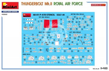 P-47D Thunderbolt Mk.II Royal Air Force Advanced Kit - MiniArt 48012 skala 1/48