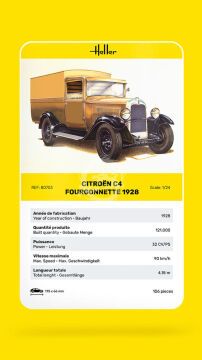 Citroen C4 Fourgonnette 1928 - Heller 80703 skala 1/24