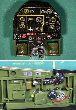 Zestaw kalkomanii P-51D Cockpit Stencils and Placards BarracudaCals BC48361 skala 1/48