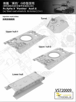 Pz.Kpfw. V Ausf. G Panther Vespid Models VS720009 skala 1/72