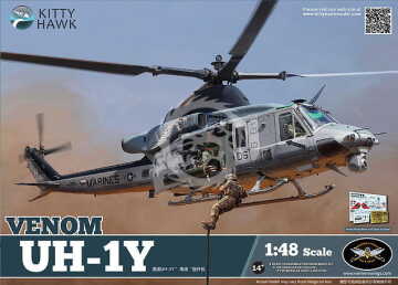 PRZEDSPRZEDAŻ - UH-1Y Venom Kitty Hawk KH80124 skala 1/48