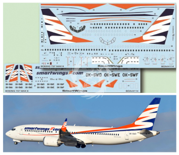 Boeing 737 max 8 SmartWings - Boa decals BOA 44114