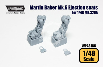 Zestaw dodatków Marin Baker Mk.6 Ejection seats (for 1/48 MB.326A), Wolfpack WP48186 skala 1/48