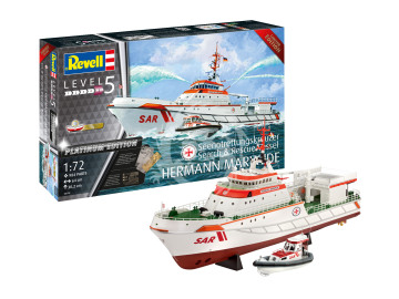 Statek poszukiwawczo-ratowniczy HERMANN MARWEDE - Search & Rescue Vessel Platinum Edition Revell 05198 skala 1/72