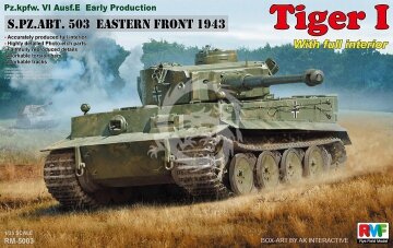 Pz.kpfw.VI Ausf. E Early Production Tiger I S.PZ.ABT. 503 Eastern Front 1943 w/full interior Rye Field Model  RM-5003 skala 1/35