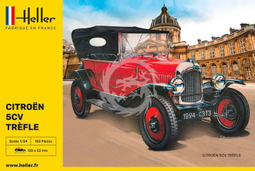 PROMOCJA  NA ZAMÓWIENIE - Citroën 5CV Trefle - Heller 80702 skala 1/24