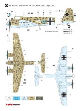 NA ZAMÓWIENIE -  Henschel Hs- 129B-2 with cannon MK 101& MK103 MN-Hobby 48MN002 skala 1/48